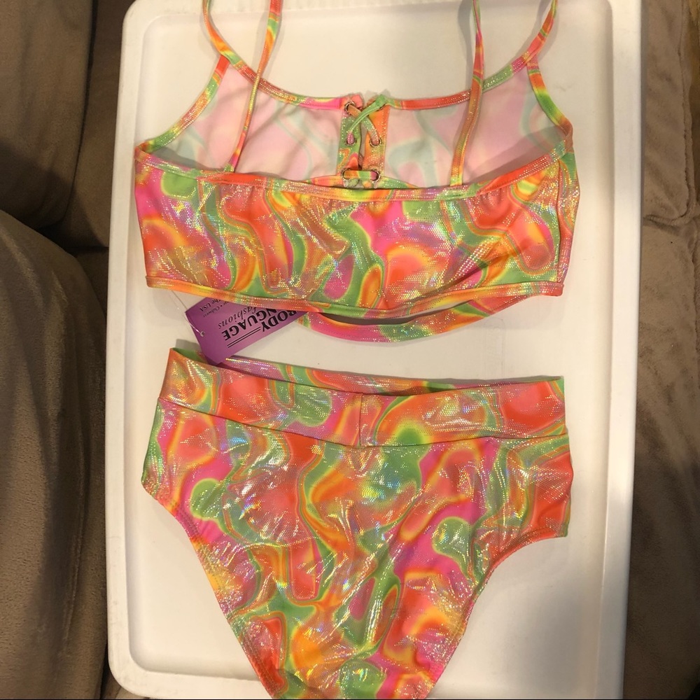 Dolls Kill Swirl Neon Rave Set - Picture 2 of 2